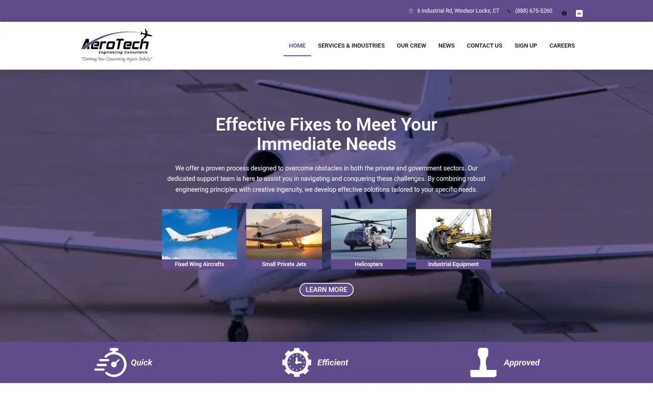 AeroTech Consulting website
